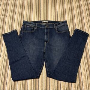 Levi's 721 Women’s 14 (34) Classic Dark Indigo Wash High Rise Skinny Jeans